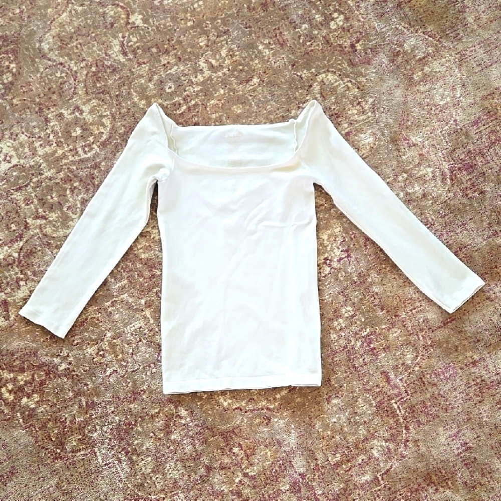 Intimately Free People Square Neck Long Sleeve Top